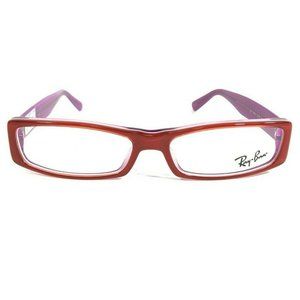 Ray-Ban RB5094 2216 Eyeglasses Frames Purple Red Rectangular Cat Eye 51-14-140